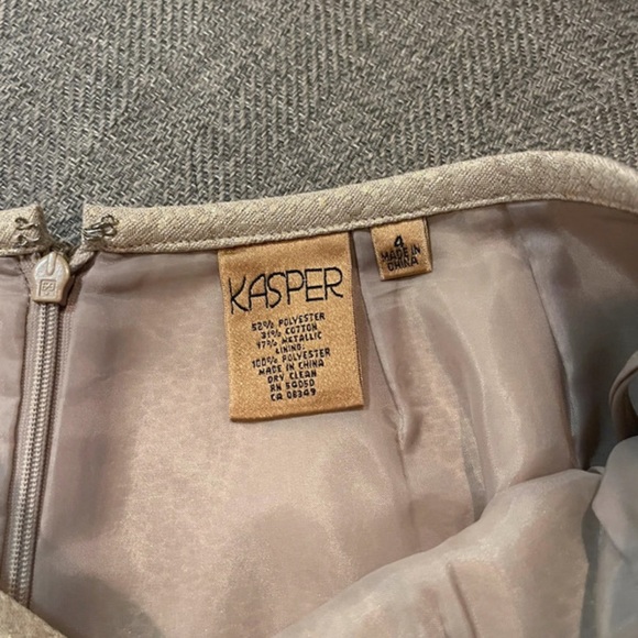 Gold snakeskin print skirt size 4 - Picture 4 of 6